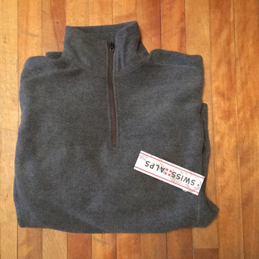 Swiss Alps mens Quarter Zip Fleece New!